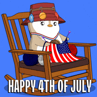 4Th Of July Usa GIF by Pudgy Penguins
