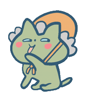 Cat Sticker by elodie shanta