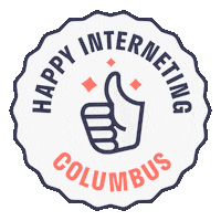 Columbus Sticker by Starry Internet