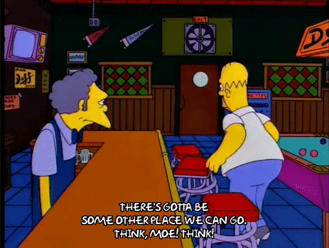homer simpson bar GIF