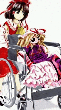 Wheelchair Yukari GIF