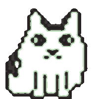 keeyum cat pixel Sticker