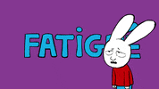 Fatigue Lundi GIF by Simon Super Rabbit