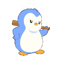 Angry Fight Sticker by Pudgy Penguins