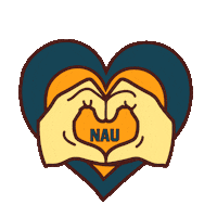 Northern Arizona University Love Sticker by NAU Social
