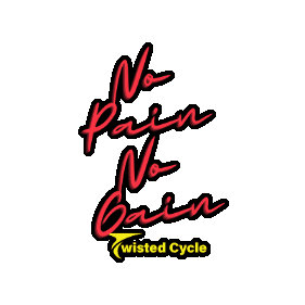 Workout Pain Sticker by Twisted Cycle