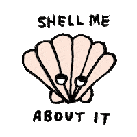tell me about it shell Sticker by Aerie