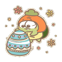 Flower Easter Sticker