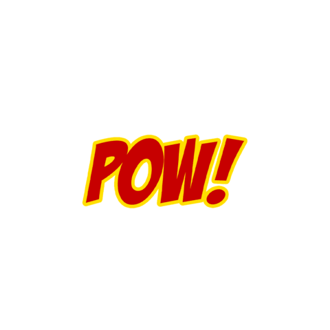 cr8vflow comics superhero pow comicbook Sticker