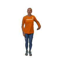 AtletiekunieNL wave oranje teamnl atletiek Sticker