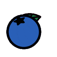 Blåbær Sticker by BAMA