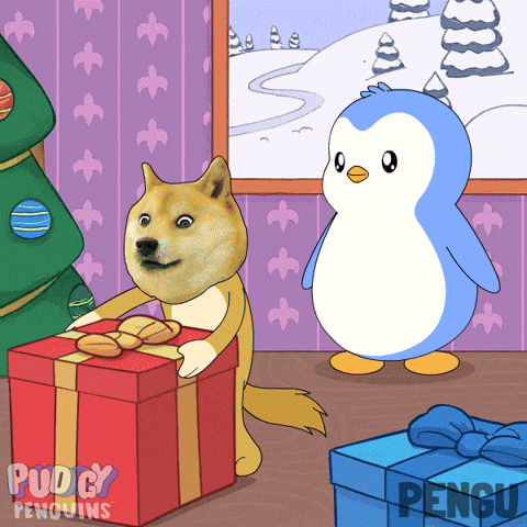Merry Christmas GIF by Pudgy Penguins