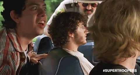 Freaking Out Super Troopers GIF by Searchlight Pictures