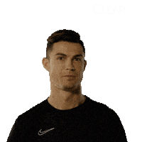 Serious Ronaldo Sticker by clearhaircare