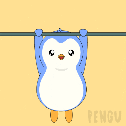 Pull Up Work Out GIF by Pudgy Penguins