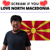 North Macedonia Mk Sticker