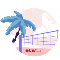 Summer Volleyball Sticker by Etstur