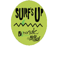 BorsukCamps wave kids skate surf Sticker