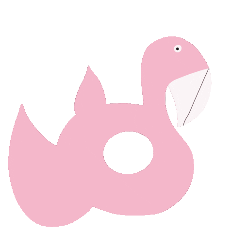 Summer Flamingo Sticker
