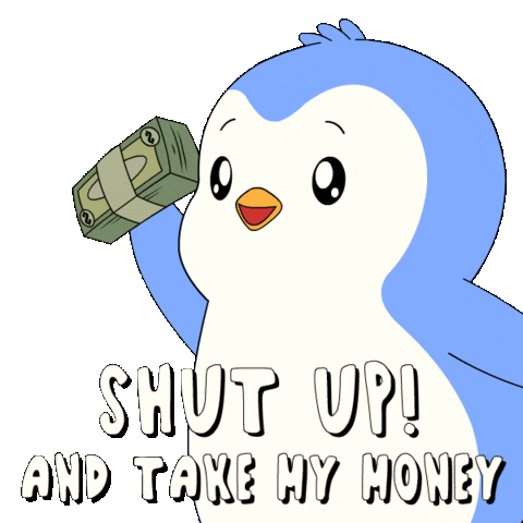 Give Let Me In Sticker by Pudgy Penguins