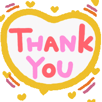 Heart Thanks Sticker by yobegrafika