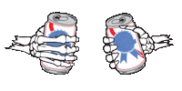 red stripe drinking Sticker by Pabst Blue Ribbon