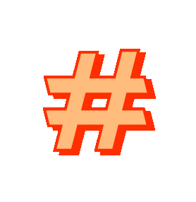 Hashtag Sticker by Elementor