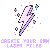 lazerunicorn sparkles earrings brooch lazer unicorn Sticker