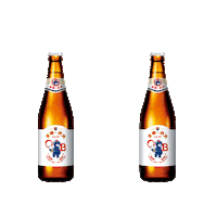 ob-lager cheers bottle 오비라거 oblager Sticker