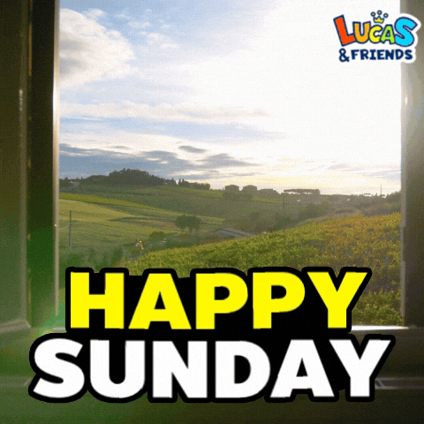 Happy Sunday GIF by Lucas and Friends by RV AppStudios