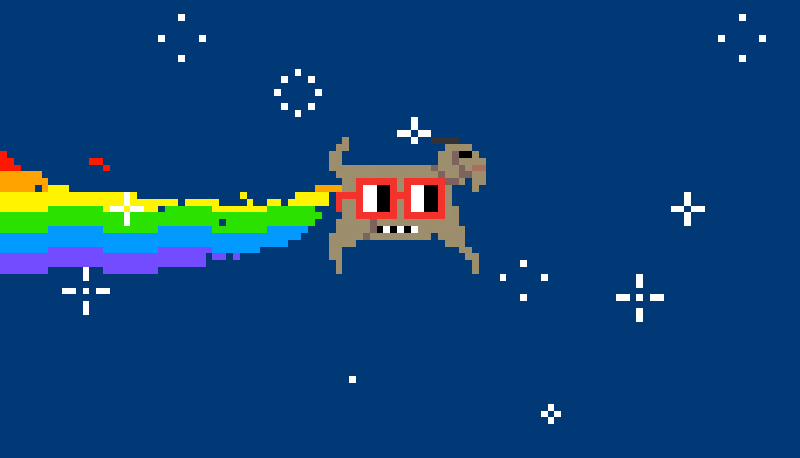 Rainbow Glasses GIF by nounish ⌐◨-◨