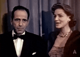 humphrey bogart celebrity couple GIF by The Academy Awards