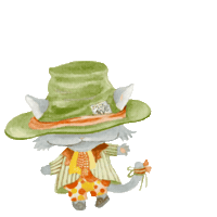 Mad Hatter Cat Sticker