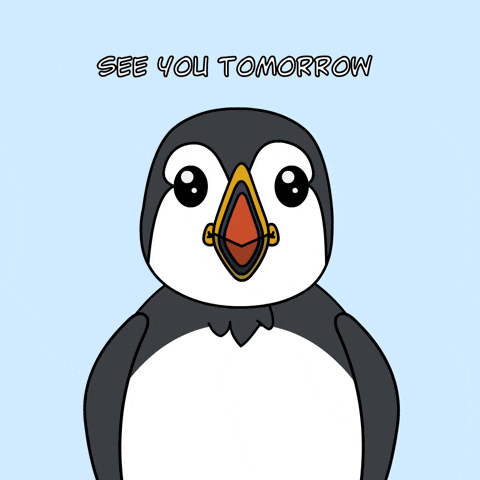 Good Day Goodbye GIF by Puffins