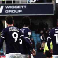 Celebration Hug GIF by MillwallFC