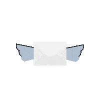 Flugel Briefumschlag Sticker by Deutsche Post DHL