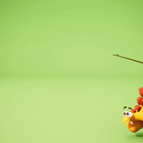 That Way Running GIF by Claynosaurz