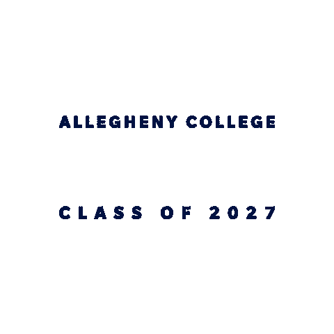 Allegheny 2027 Sticker by Allegheny College