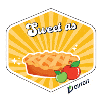 Dutoit apples apple pie sweet as dutoit Sticker