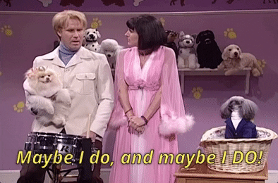 maybe i do and maybe i dont will ferrell GIF by Saturday Night Live