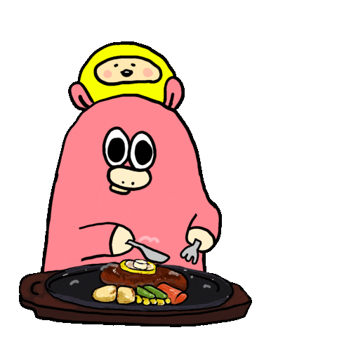 Hungry Illustration Sticker by Gunmaumofficial