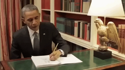 barack obama journal GIF by Obama