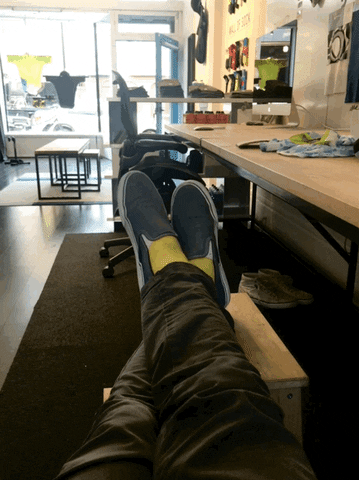 ornotbike dance waiting wait foot GIF