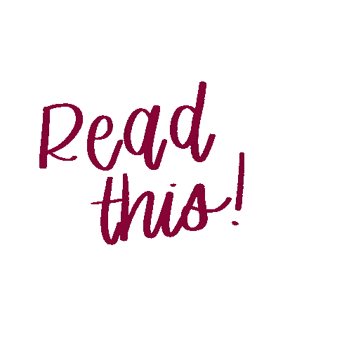 mackleelettering giphyupload read important readthis Sticker