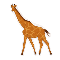 ahsanimates instagram orange forest cutie Sticker