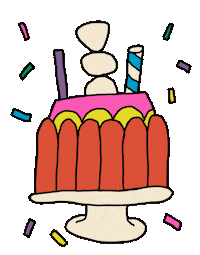 Birthday Cake Celebration Sticker by Ece