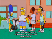 homer simpson tennis GIF