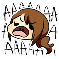 Angry Scream Sticker
