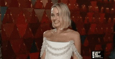 margot robbie oscars red carpet GIF by E!