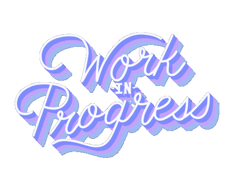 selfiedbysteph giphyupload rainbow work progress Sticker